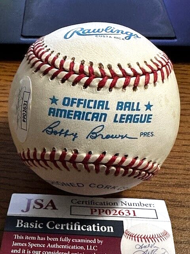FRANK THOMAS 5 SIGNED AUTOGRAPHED OAL BASEBALL! White Sox! HOF! EARLY! JSA - Picture 2 of 2