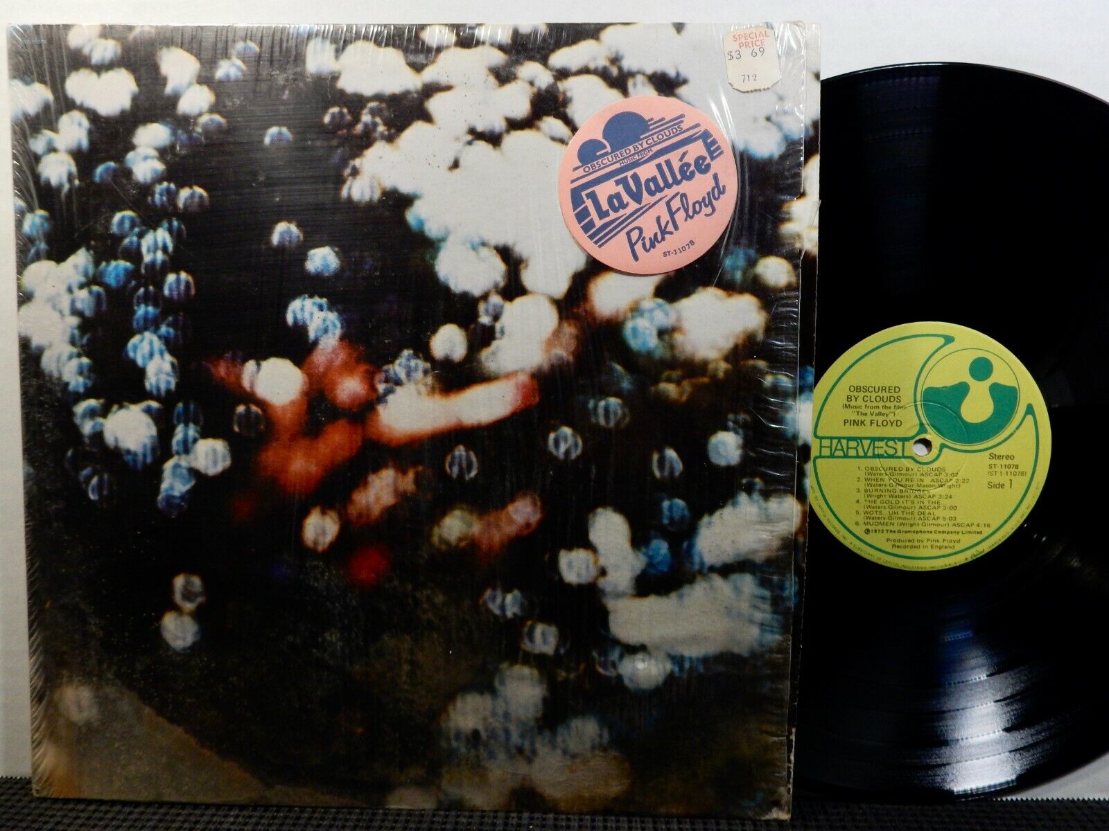 PINK FLOYD Obscured By Clouds LP HARVEST ST 11078 STEREO 1972 Psych Prog Rock