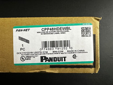 Panduit CPP48HDEWBL Mini-COM HD 48 Port Patch Panel W/ Enhanced Label Area - 1PC