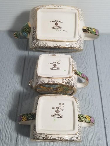 Vintage "The Old Mill" Sadler England 3 Piece Tea Set - Picture 7 of 20