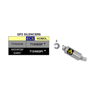 Arrow GP2 Dark Endschalldämpfer Kit Für Honda 1000 CB R ABS 2018-2024