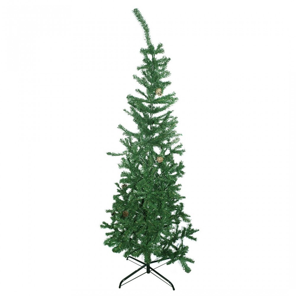 Sapin artificiel 210H cm de Noël vert avec 531 branches pliantes en PVC