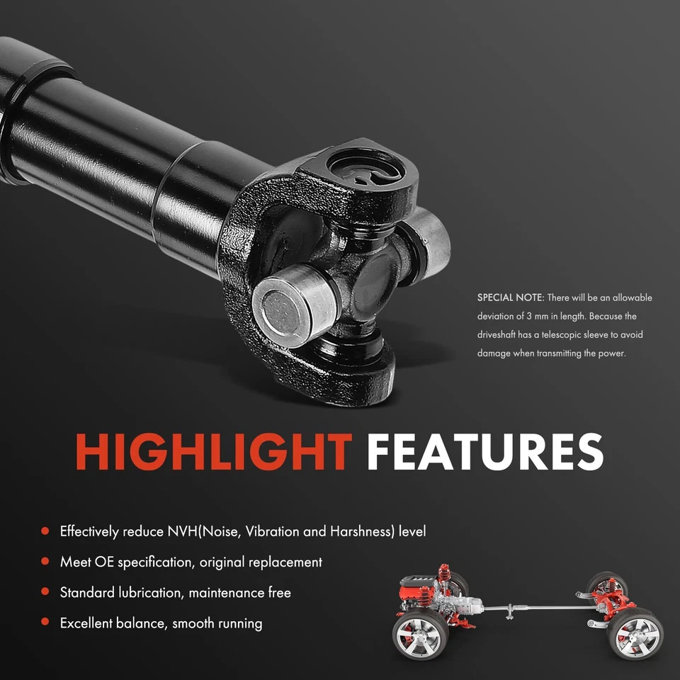 Conjunto de eje de transmisión delantero para Ford F-350 F350 1989-1994 V8 5,8 L Foto 3 de 4