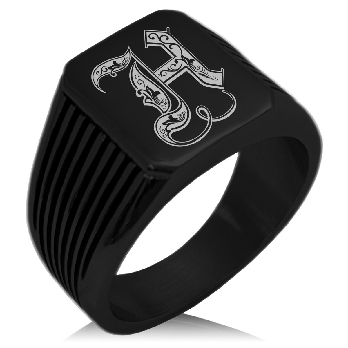 Men's Personalised 18ct Gold Plated Oval Signet Ring By