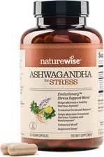 Ashwagandha for Stress - with KSM-66 Extract, GABA, L-Theanine, Rhodiola Rosea -