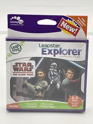 NEW LeapFrog Leapster Explorer Learning Game Star Wars The Clone Wars Ch8