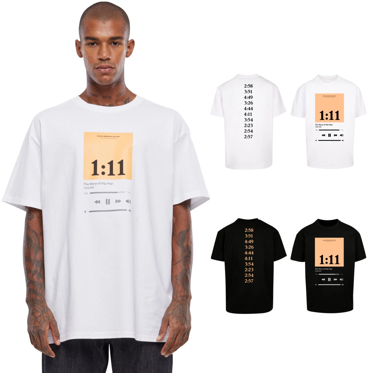 Mister Tee 1:11 Oversize Men's T-Shirt Cotton Jersey Time Upscales