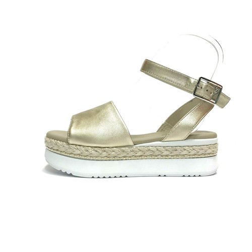 NERO GIARDINI SCARPE DONNA SHOES SANDALI CON ZEPPA MEDIA E218831D MIELE  PELLE | eBay