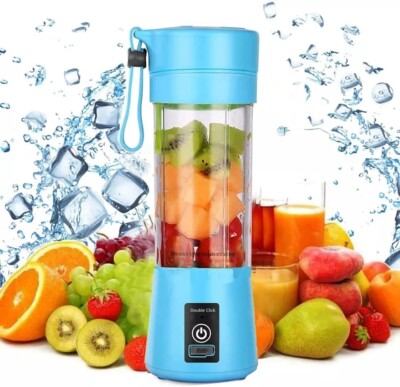 Portable Blender Juicer Cup USB Rechargeable Smoothies Mixer