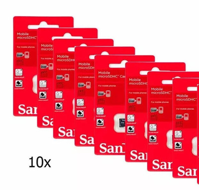 10x SanDisk 8GB Micro SD SDHC 8G Speicherkarte 10 Stück Original