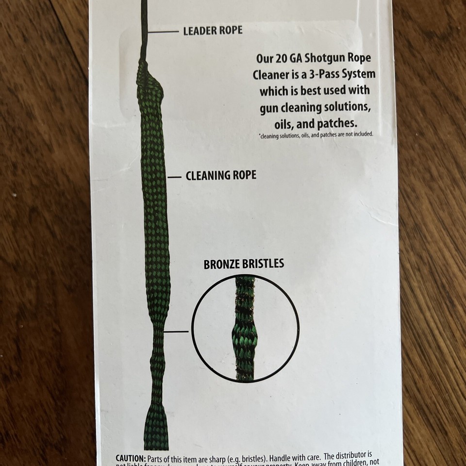 Bore Rope Gun Snake Barrel Cleaners .20 Ga Shotgun | eBay