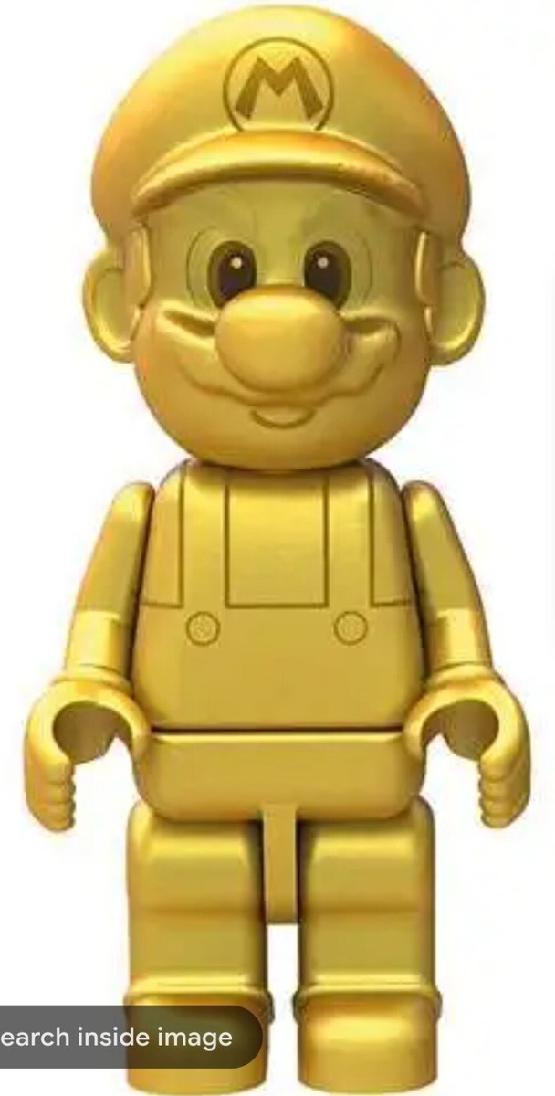 K'NEX Nintendo Super Mario Series 6 Gold Mario Minifigure Brand