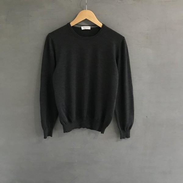 Men Gran Sasso Sweater Grey Wool 40 /L / 48