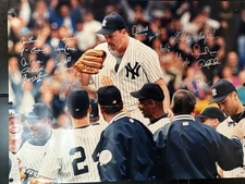 David Wells Perfect Game Signed 16x20 Poster
