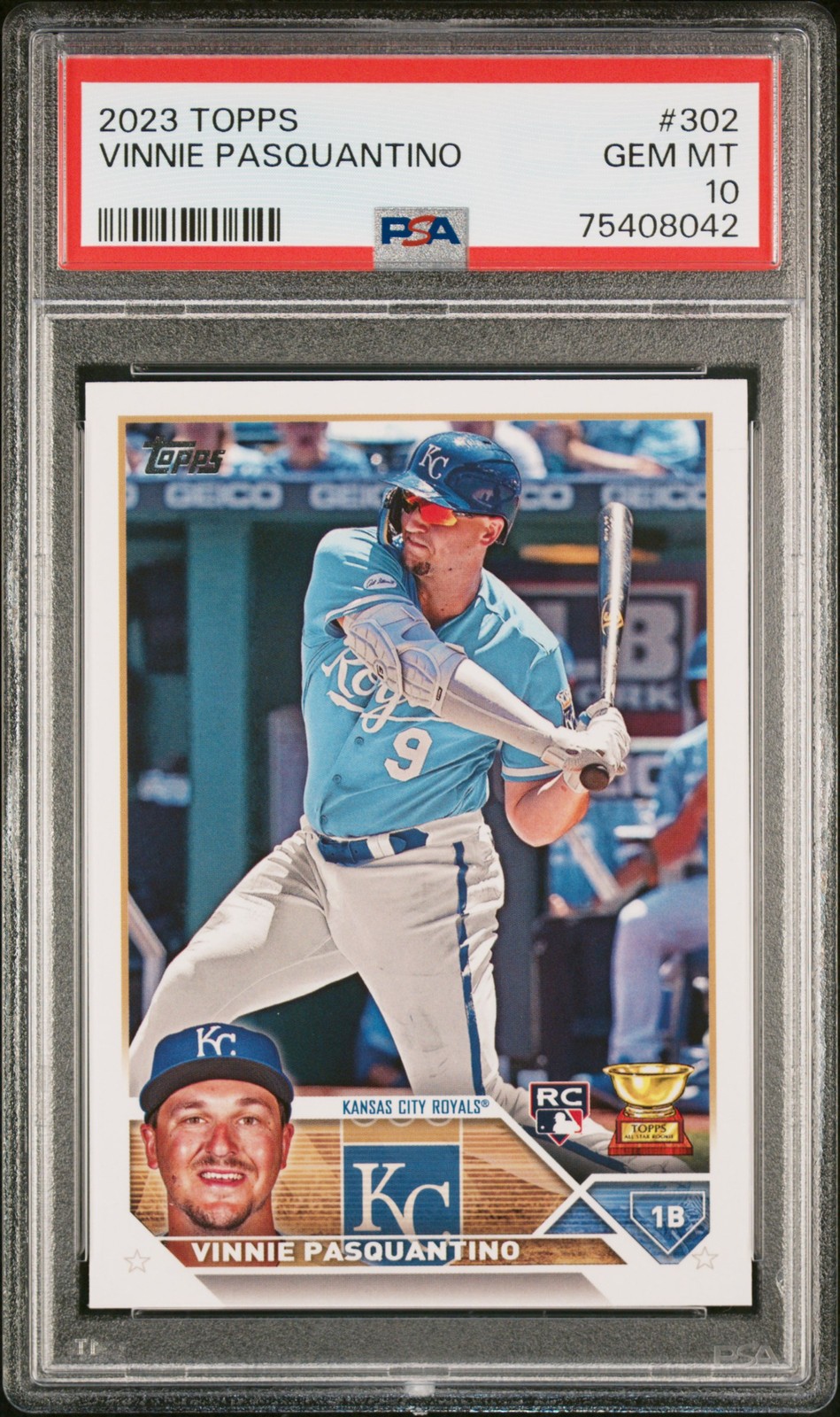 2023 TOPPS #302 VINNIE PASQUANTINO ROOKIE RC PSA 10