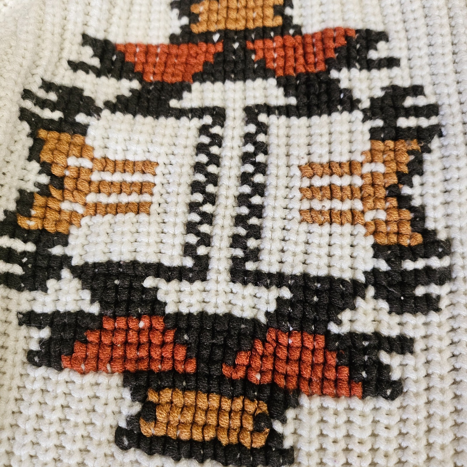 Vintage Miller Outerwear Western Thunderbird Cardigan Sweater Cowichan Small