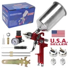 1.4/1.7/2.5 mm Nozzle HVLP Air Feed Spray Gun Kit Car Paint Primer Clearcoat USA