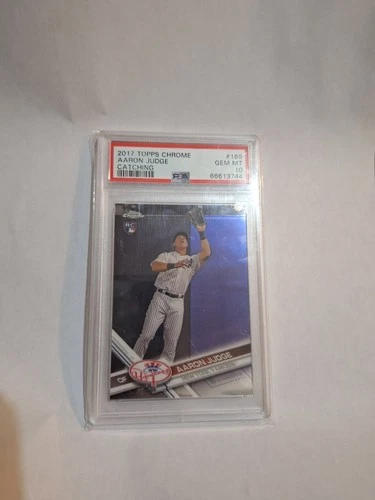 2017 Topps Chrome - Aaron Judge #169 Catching (RC) PSA 10