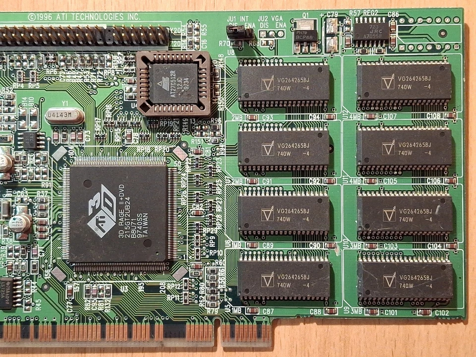 Graphics video card ATI 3D Rage II+DVD PCI (#02) - Image 3 of 4