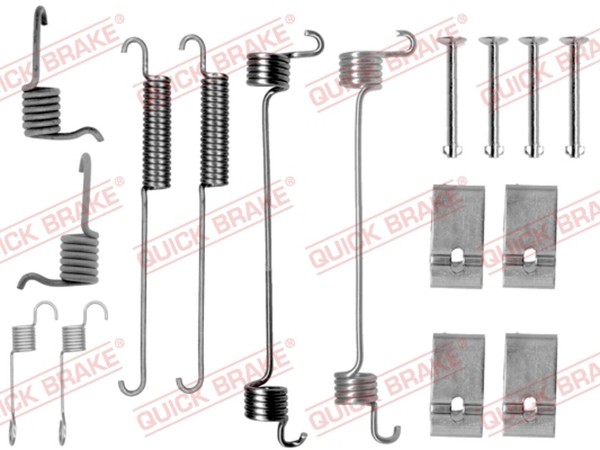 ZubehöRsatz Bremsbacken Quick Brake 105-0676 FüR Escort Ford Orion 3 GAL 5 AVF-image