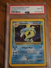 Pokemon 2000 Base 2 Gyarados rare holo card, PSA 8