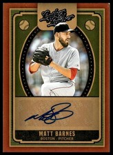 2019 Panini Leather & Lumber Baseball #AU-MB Matt Barnes Auto Boston Red Sox