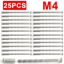 25Pcs M4 Door Handle Bolt through Fixings,  M4 Door Handle Fixing Screws