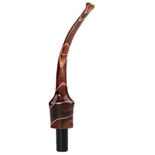 Acrylic Bent Saddle Stem Mouthpiece Replacement For Wooden Tobacco Pipe DIY HOT