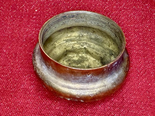 Antique HUPMOBILE Screw On Threaded BRASS Automobile Hub Grease Cap - Picture 5 of 8