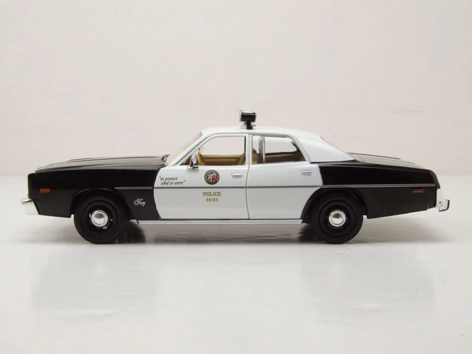 Plymouth Fury 1978 Nero LAPD Los Angeles Police Department 1:24 Greenlight - Immagine 3 di 4