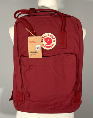 Fjallraven Kanken Laptop 17in Ox Red Backpack NWT