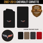 Sport Touring Corvette C6 Flags Logo Front Floor Mats for 07-13 Corvette #Ae5