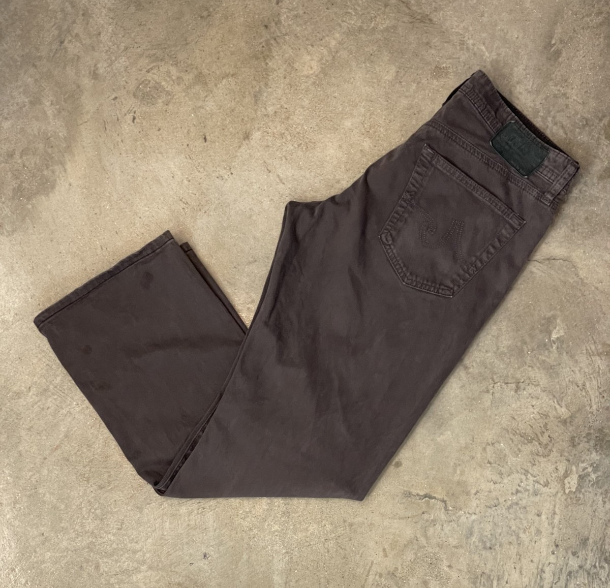 AG Adriano Goldschmied Protege Jeans Men 30x27 Gray Wash Straight Leg Denim