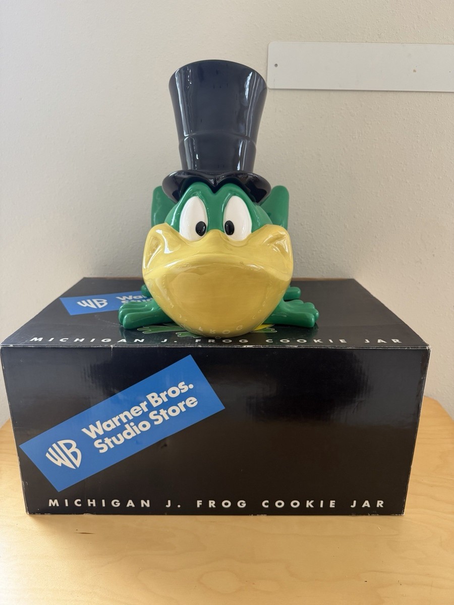 Pristine HTF Vintage MICHIGAN J FROG COOKIE JAR Warner Bros