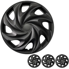 15 Inch Wheel Covers Set of 4 for Iron Rim Replacement Hub Cap Tornado HubCaps