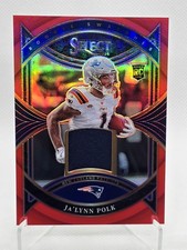 2024 Panini Select Ja'Lynn Polk Rookie Patch (RC) RS-JPK New England Patriots 