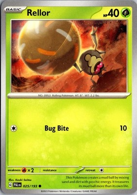 Rellor - Normal Common SV02: Paldea Evolved 025/193 NM