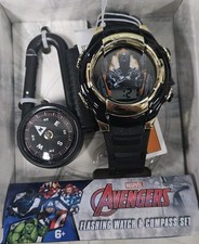 Marvel The Avengers Boys LCD Black Silicone W...