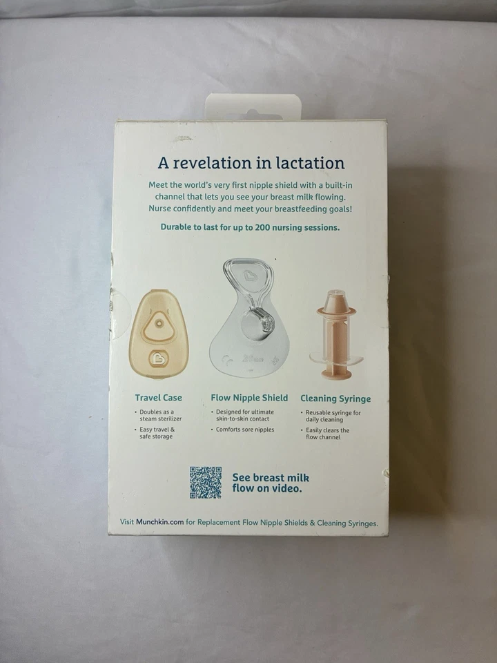 Protector de pezón Munchkin Flow con canal Ver a través para ver flujo de leche medio 20 mm Foto 4 de 4