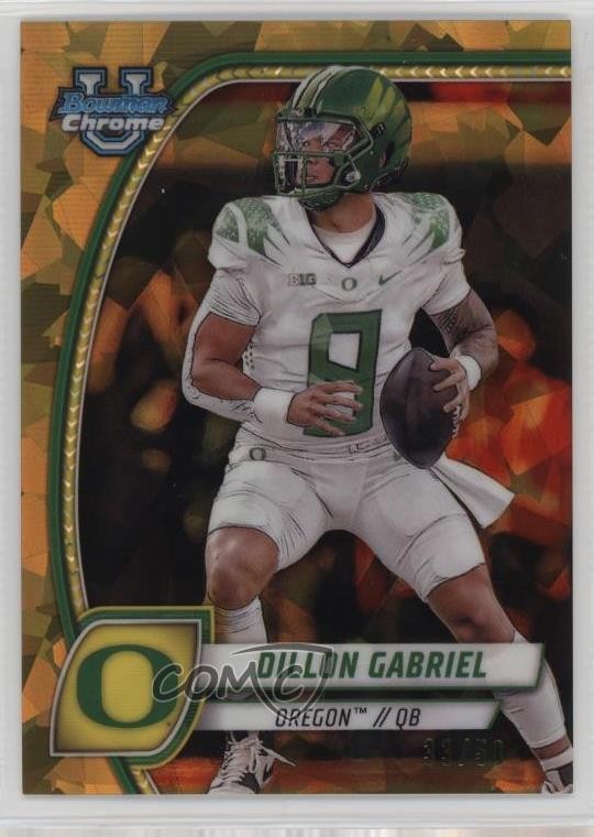 2024 Bowman U Chrome Sapphire Edition Gold /50 Dillon Gabriel #3 0ji3