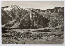 Echtfoto Luftbild AK Postkarte - Panoramablick Oberammergau mit Kofel und Noth