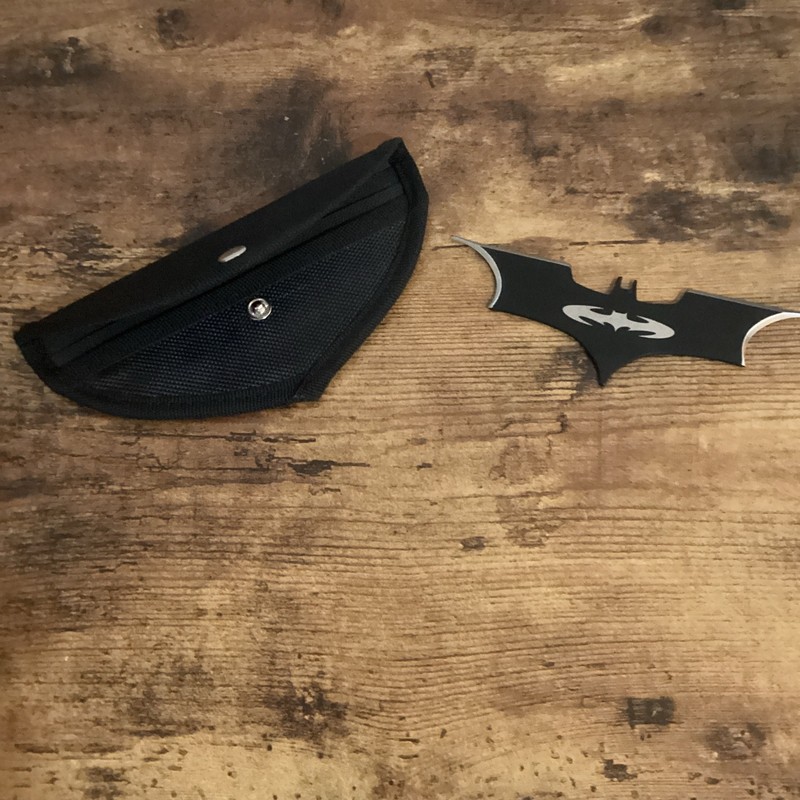 Batarang. One of a kind. Rare. Nowhere online.  Black 440 Stainless Steel.