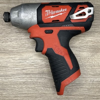 Milwaukee M12 2462-20 12V 1/4 in Hex Cordless Impact Driver Tool Only