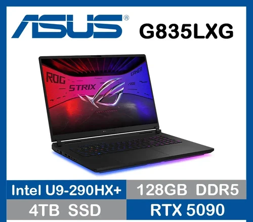 2026 ASUS ROG Strix SCAR 18 128GB / 4TB SSD RTX 5090 4K Intel Ultra 9 290HX+