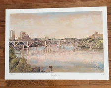 RARE Vintage 2001 Dogwood Arts Festival Knoxville, TN “Time & the River” Print