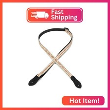 Levy's Leathers .5" Jacquard Weave Mandolin/Ukulele Strap with Dual Leather stra