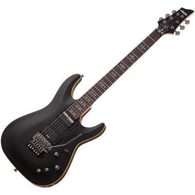 Schecter SCH-3669 Demon-6 FR-S 6 String  Electric Guitar - Aged Black Satin