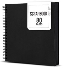 Photo Album 10x10 Inch DIY Scrapbook Album 80 Pages Thick Kraft Paper Memory ...