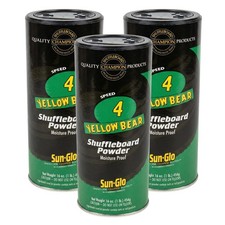 Speed 4 Yellow Bear Shuffleboard Wax Medium Speed for All-Purpose Play, ...