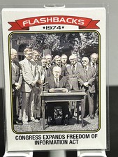 2023 Topps Heritage #NF-9 Freedom of Information Act News Flashbacks
